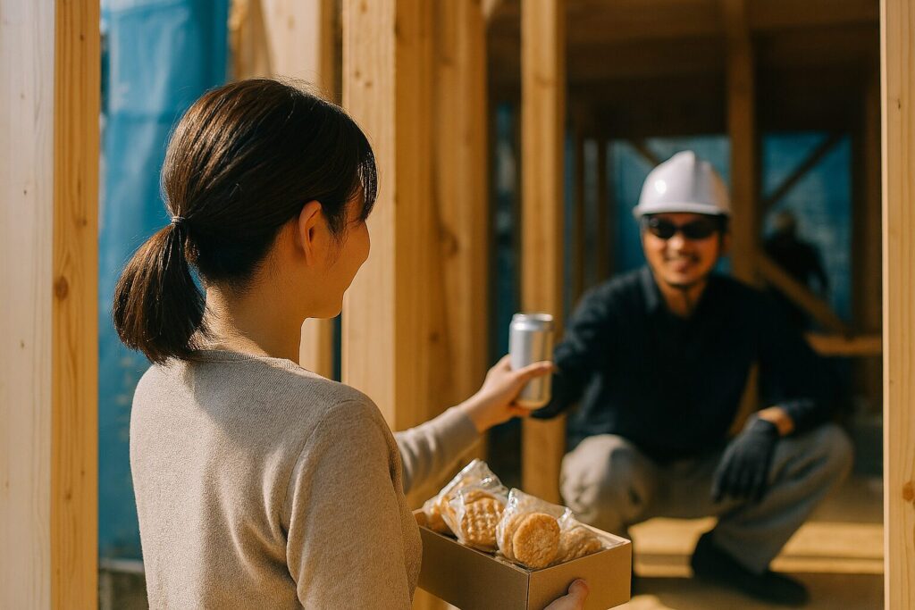棟上げ工事の様子と差し入れの基本知識