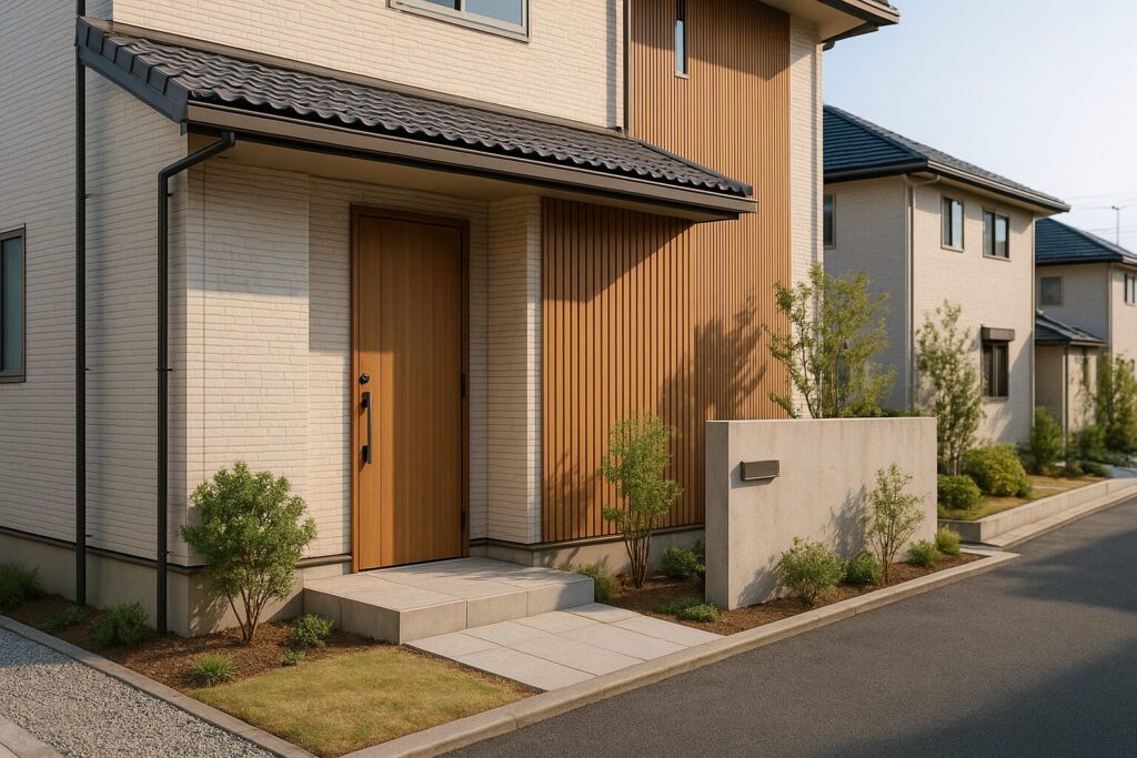 新築マンションの物件エントリー画面を確認する様子