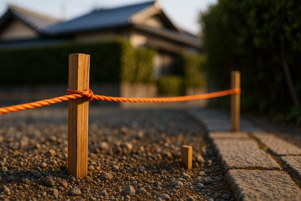 建築条件付き土地の概要と基本的な仕組みを説明する住宅展示場の様子