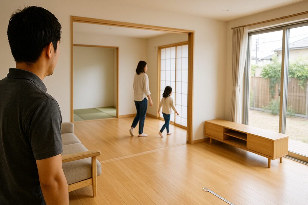3人家族が快適に過ごすマンションのLDKレイアウト例