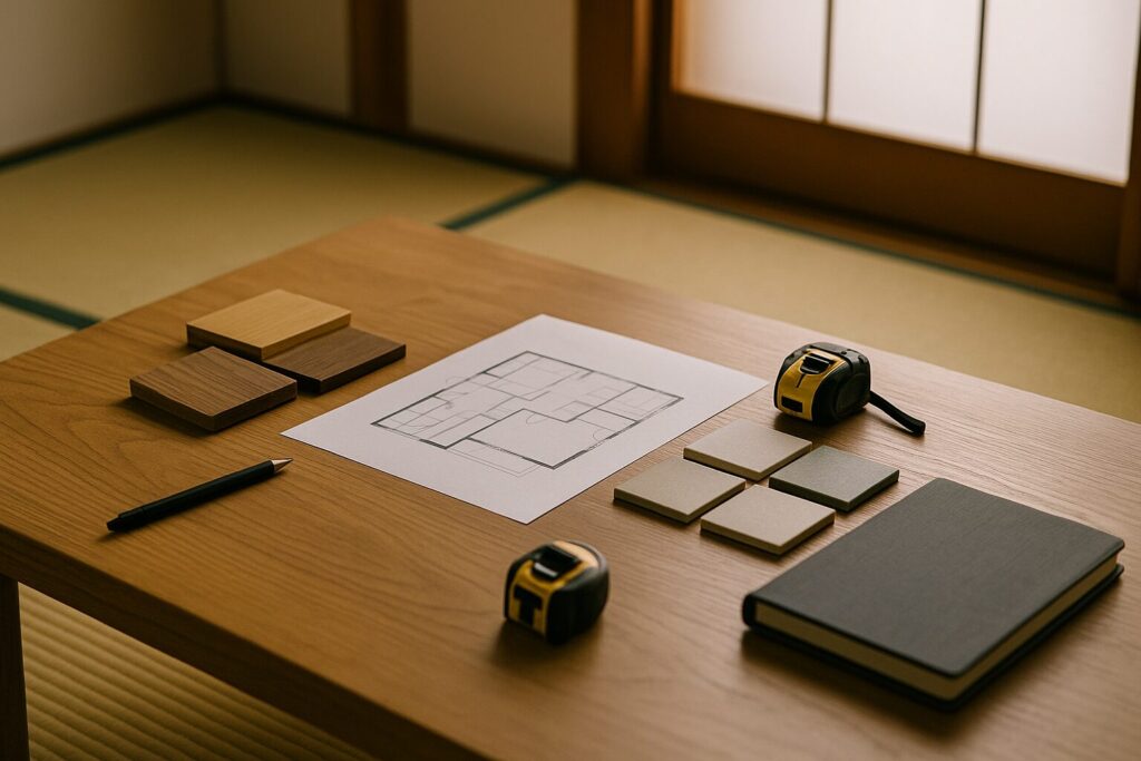 注文住宅 打ち合わせ 疲れた、図面と素材