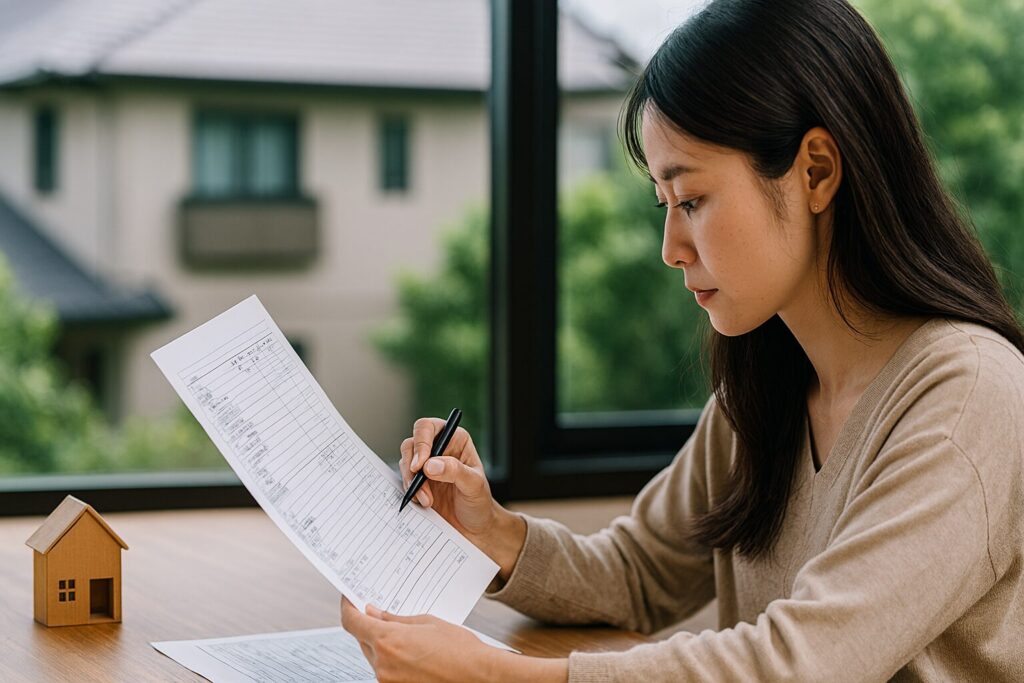 注文住宅 見積書公開を示す家模型と素材