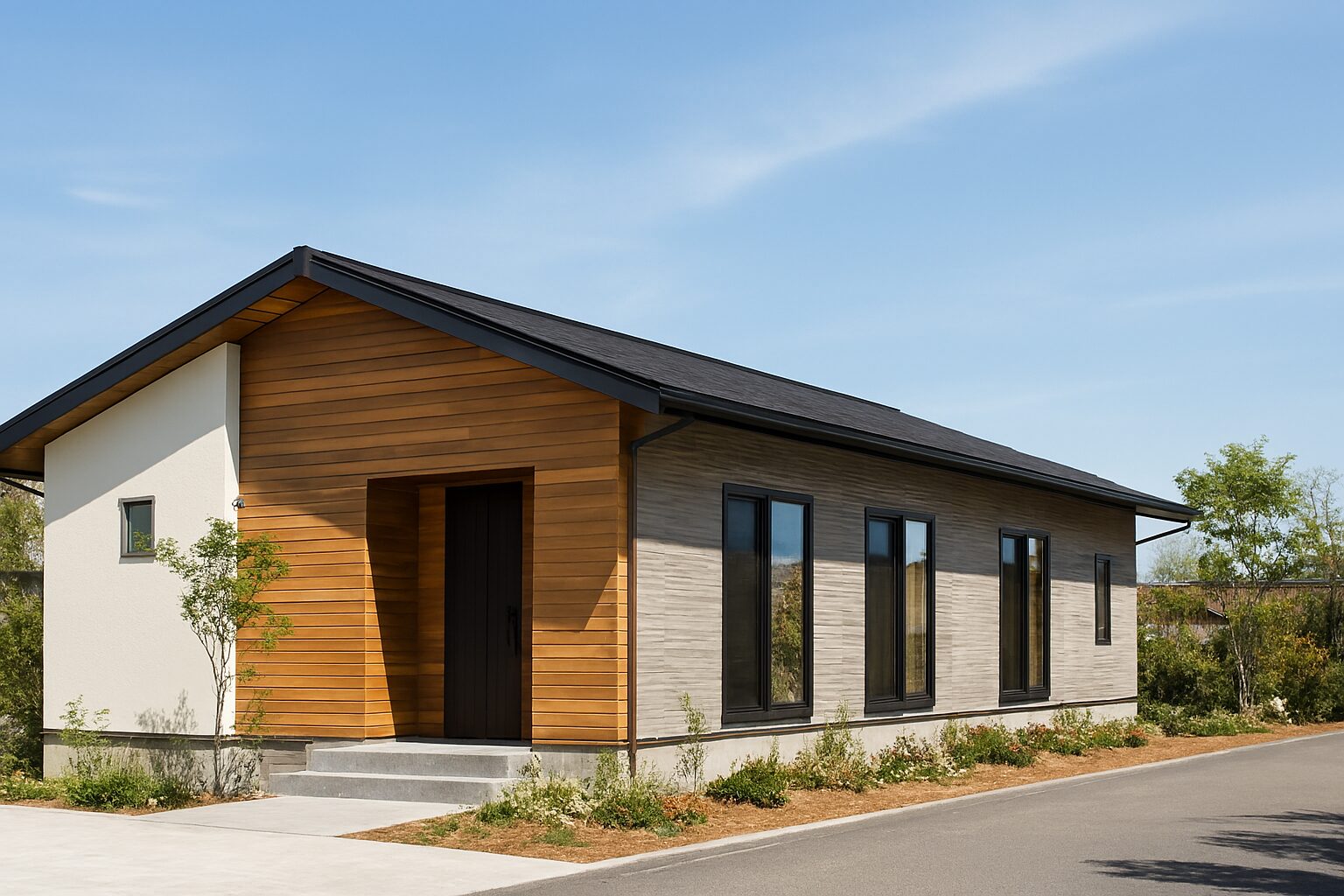 平屋 羨ましいと感じる落ち着いた新築住宅