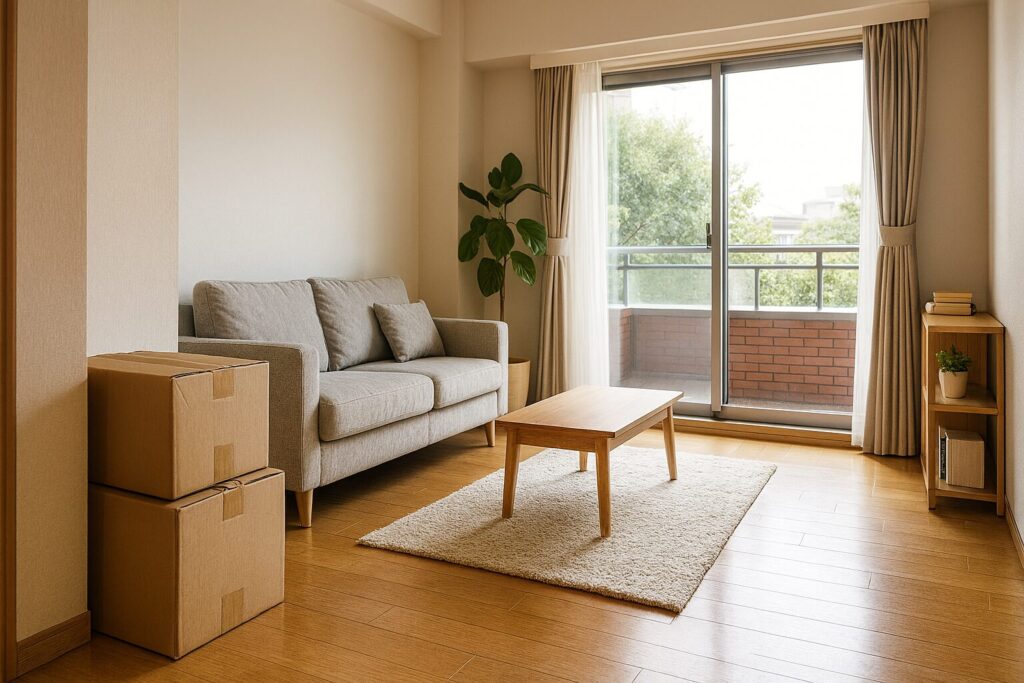 内見中に配慮ある対応を心がけるリビングの様子｜内見居住中マナーチェック