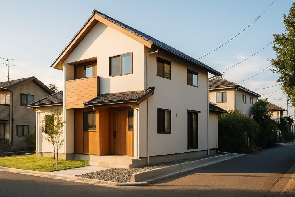 5人家族の30坪一軒家の広さをイメージしやすい外観