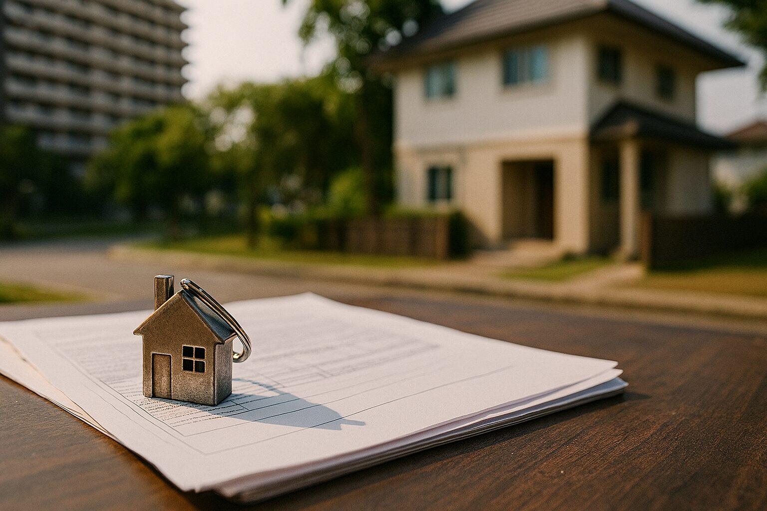 住宅ローン仮審査放置と静かな新築住宅