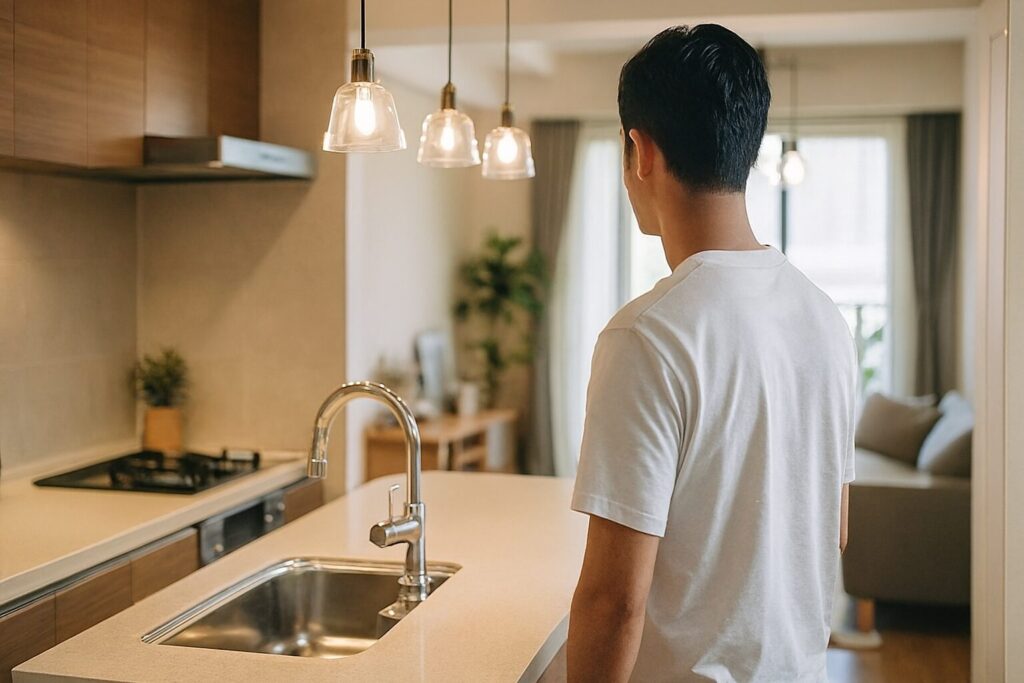 キッチンカウンター マンション間取り