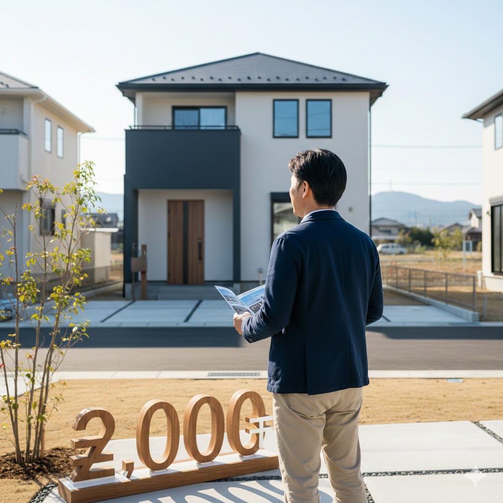 頭金2000万円で住宅購入を検討する際のイメージ