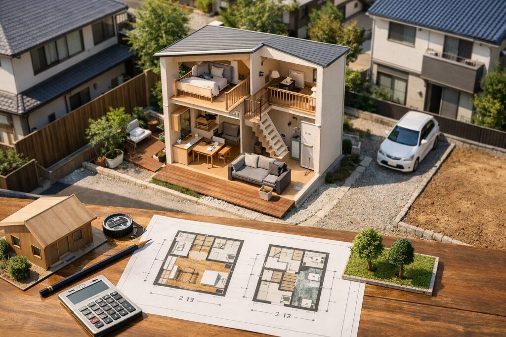 10坪の家の簡易間取り図