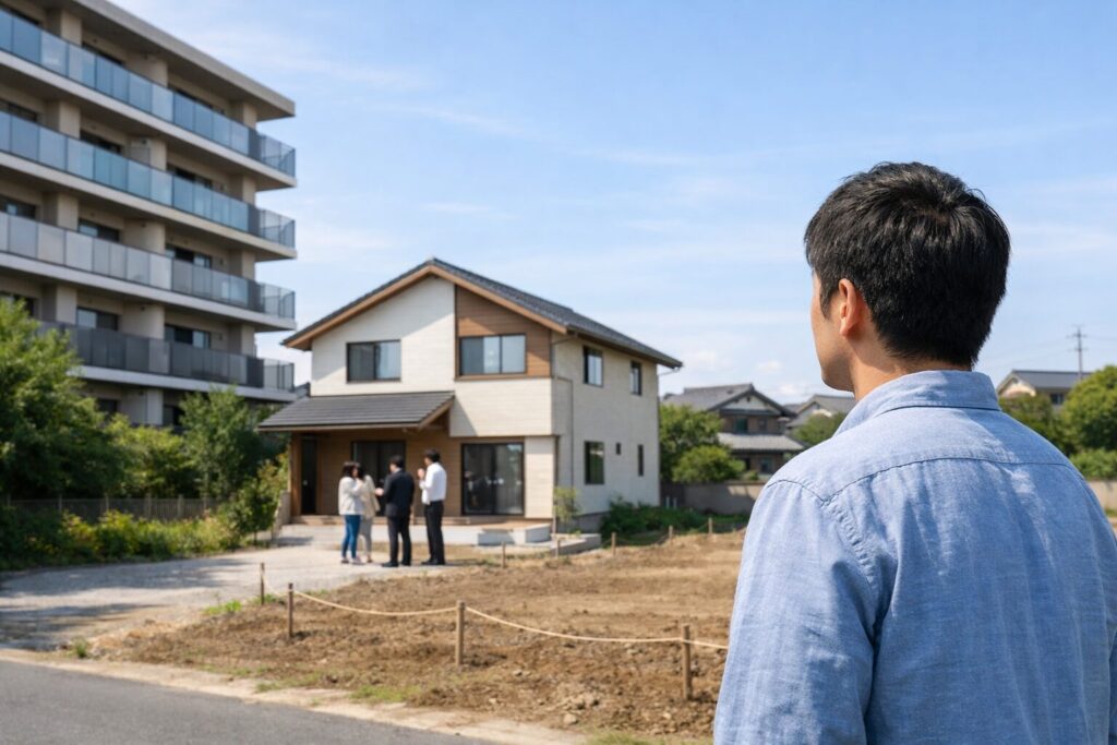 日本人男性がhome4uで家を検討