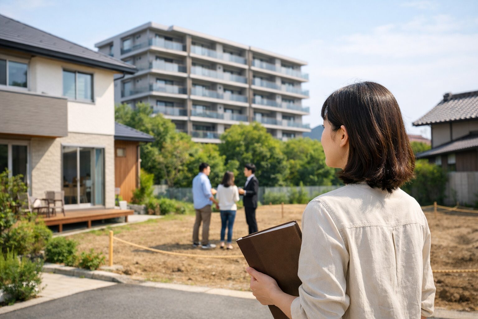日本人女性が後悔しない家づくりを考える場面