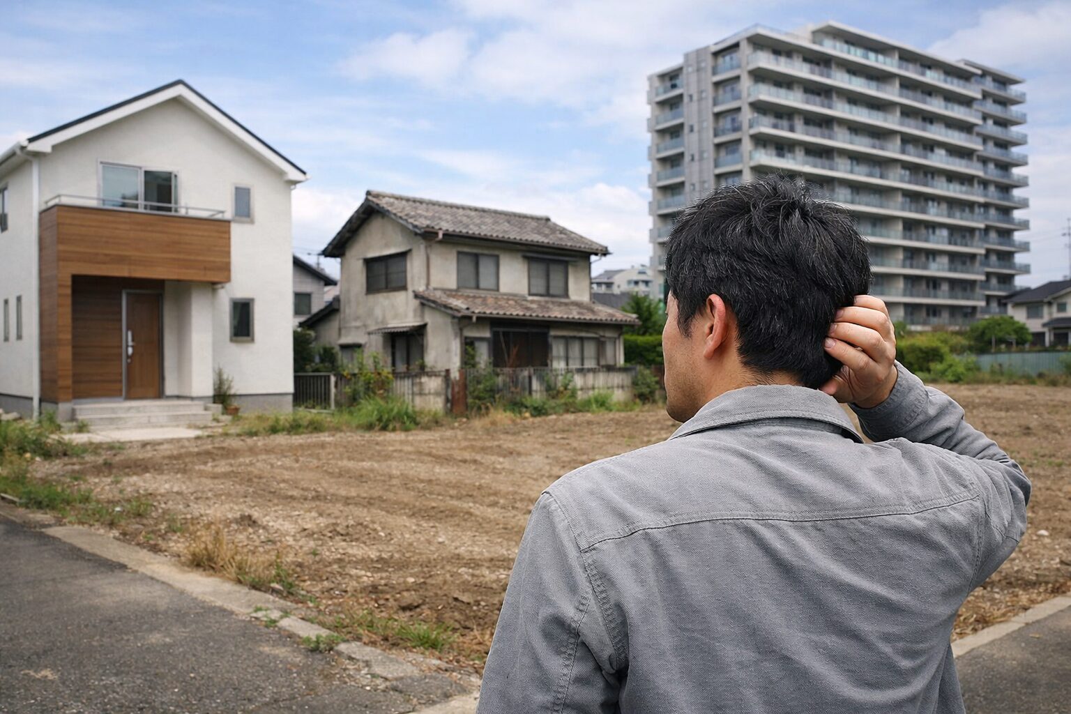 一建設の家づくりで後悔を考える日本人男性
