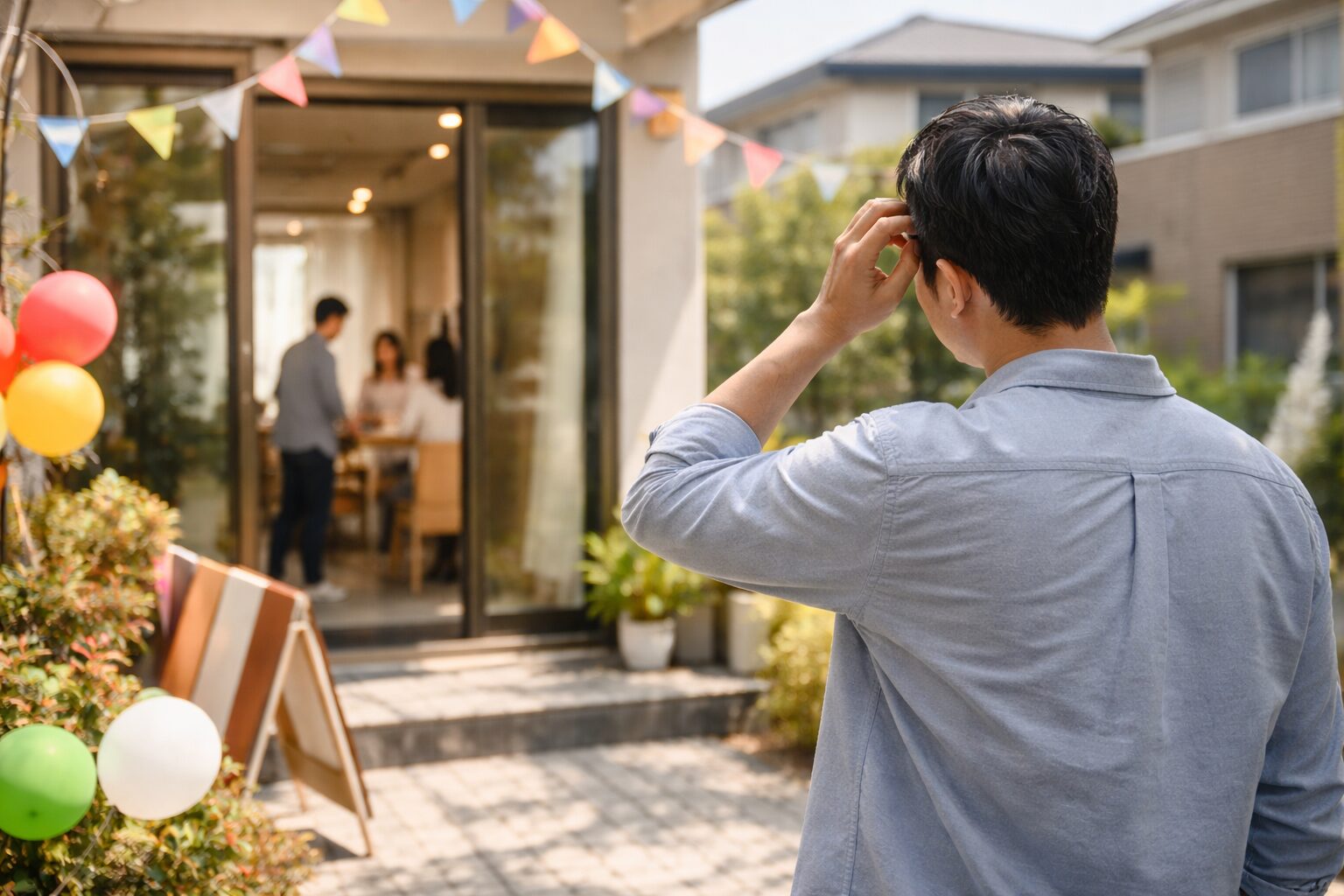 タマホームで日本人男性が2回目相談する場面