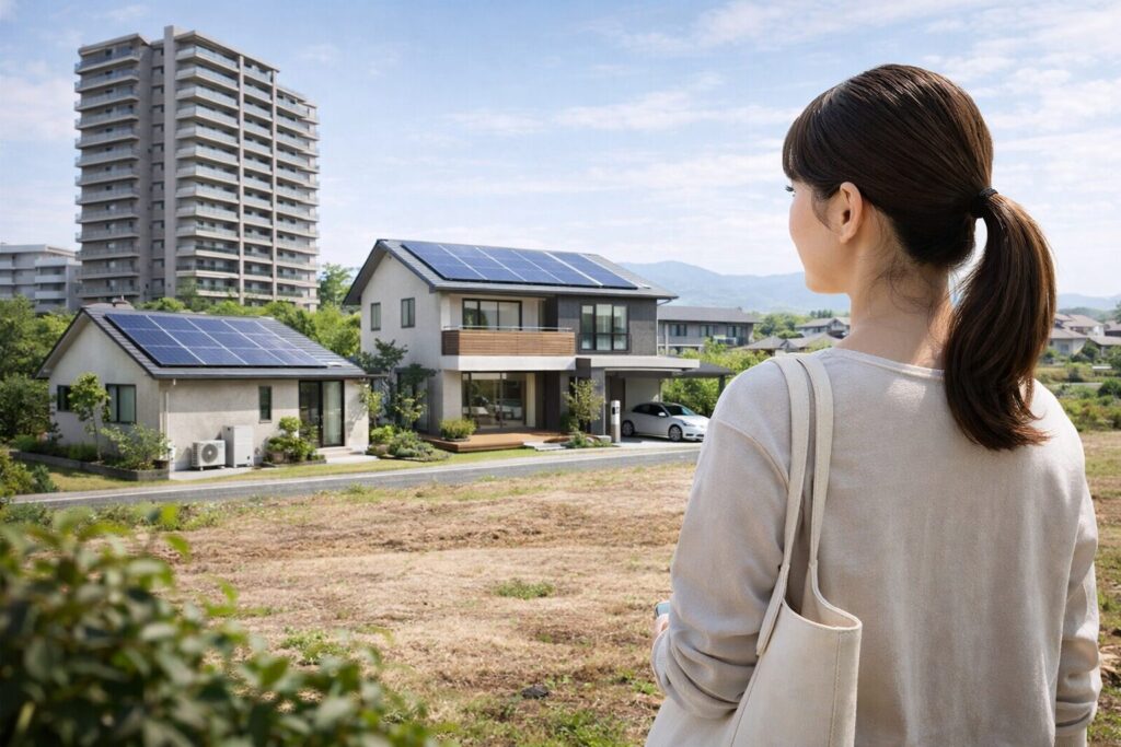 日本人女性が見る大和ハウス外観