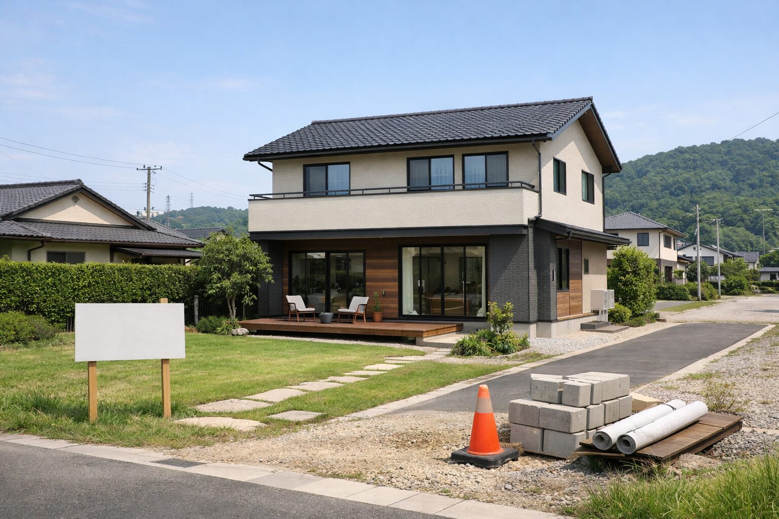 タマホーム来場予約の受付デスク風景