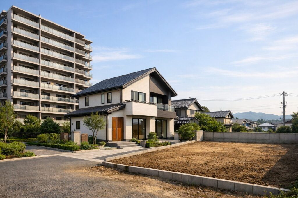 ハウスメーカー格付けの要点を示す図